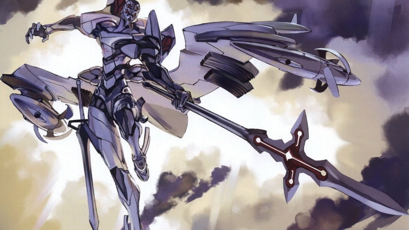 robot, white, outdoors, no people, protection, Neon Genesis Evangelion, hanging, built structure, shadow, anime, nature, security, handle, architecture