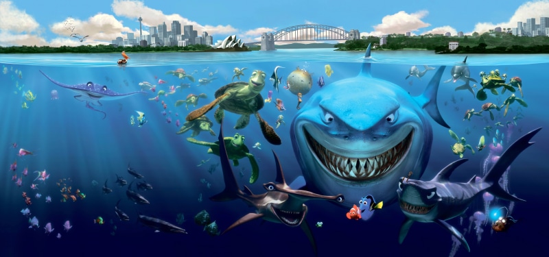 vertebrate, aquarium, river, reef, dory, blue, animal wildlife, undersea, image, group of animals, sea life, Finding Nemo, FISH, sea, nature, SHARKS, 8K
