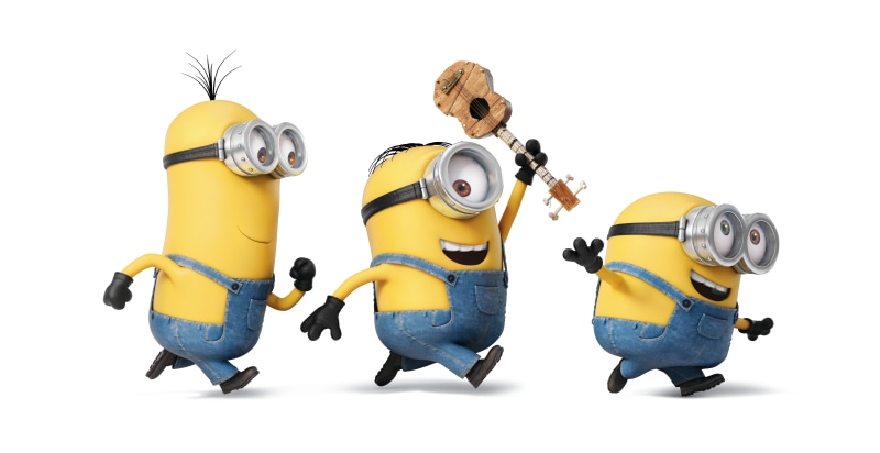 guitar, full length, indoors, studio shot, three, technology, safety, protection, business, Minions, equipment, cut out, robot, helmet, group of objects