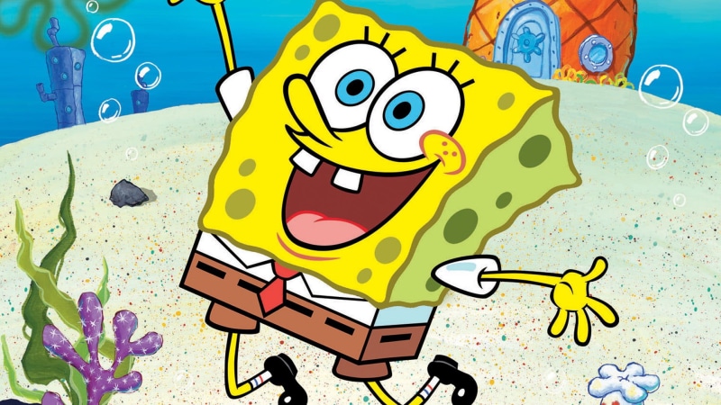 1080P, water, outdoors, spongebob, SpongeBob SquarePants, nature, animal wildlife, creativity, cartoon, day, mammal, representation, invertebrate, human representation