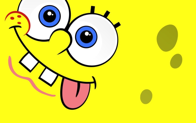 lifestyles, smiling, women, happiness, black color, computer icon, spongebob, Cartoons, 720P, yellow, green color, child, symbol, squarepants, emotion