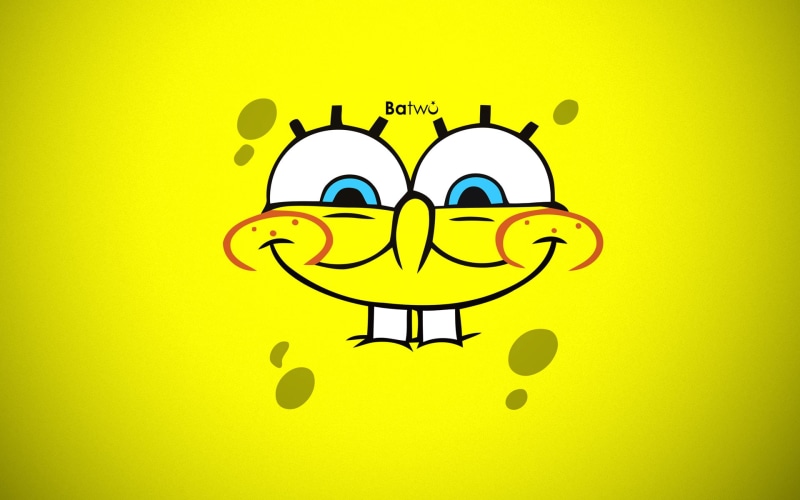 cartoons, tooth, yellow, 1080P, face, spongebob