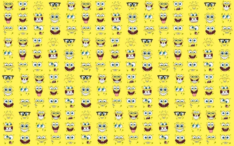 full frame, no people, order, cartoon, in a row, face, number, large group of objects, indoors, arrangement, yellow, side by side, 1080P, day, close-up