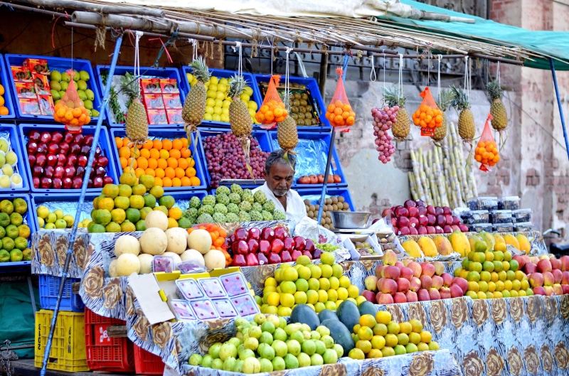 colorful, business, orange, man, choice, market, india, 4K, person, salesman, variation, wellbeing, food, sell, trade, indian, market stall, multi colored