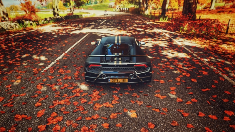 car, fall, Forza, Lamborghini, Lamborghini Huracan Performante, 1080P, video games, Huracan performante, Forza Horizon 4