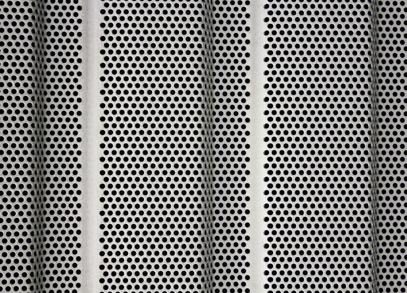 white, edges, regularly, mudguard, sheet metal, textured, repetition, metal grate, no people, holes, chrome, perforated, sheet, shape, wall tiling, aluminum