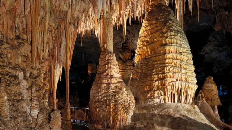stalagmites, cave, 1080P, hd, stalactites, nature