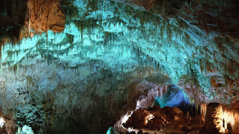 stalagmites, 1080P, hd, cave, nature, stalactites