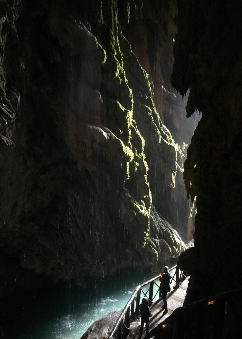 cavern, rock, day, water, nature, people, scenics - nature, spain, mode of transportation, transportation, beauty in nature, cave, outdoors, mountain, lifestyles