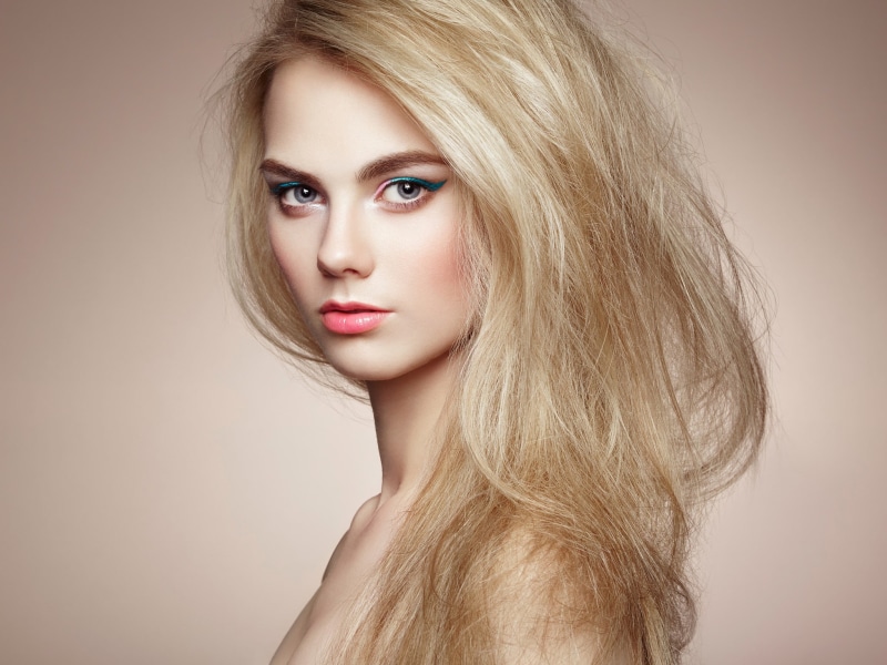 beautiful people, make-up, face, studio shot, adult, young adult, beautiful woman, human face, body part, model, hairstyle, luxury, blonde, blond hair