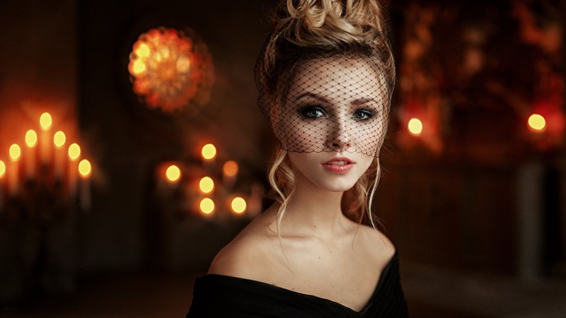 blonde, looking at camera, Alice Tarasenko, wearing, night, women, fashion, elegance, hair, face, body part, adult, offshoulder, 1080P, glamour, young women