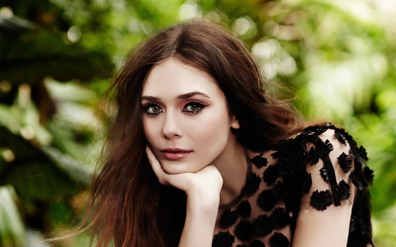 long hair, adult, day, contemplation, beauty, Elizabeth Olsen, hair, women, headshot, one person, portrait, brown hair, young women, beautiful people, focus on foreground