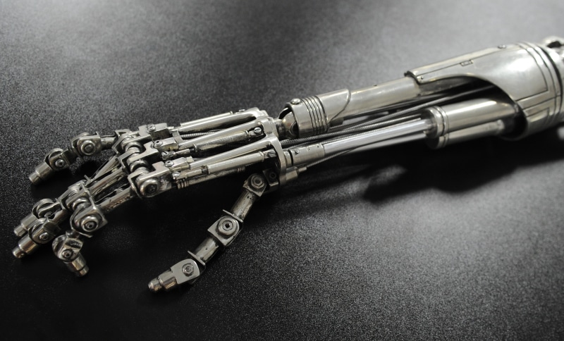 cyborg, 4K, T-800, arm, Terminator