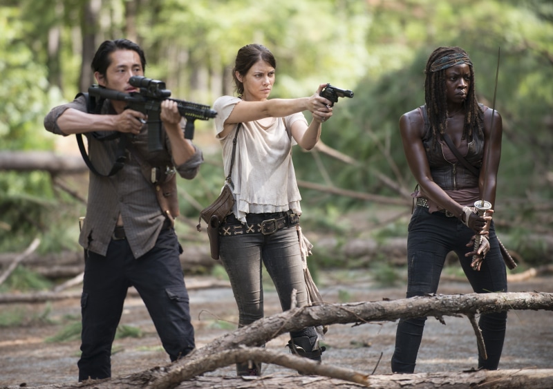 TV Show, Steven Yeun, Michonne (The Walking Dead), Maggie Greene, Glenn Rhee, Lauren Cohan, Danai Gurira, 2K, The Walking Dead