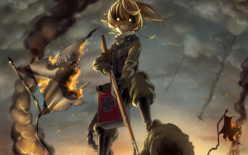 anime, artwork, 1080P, anime girls, Tanya Degurechaff, Youjo Senki
