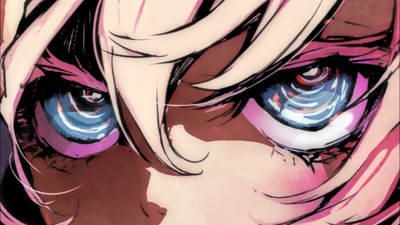 Youjo Senki, art and craft, Tanya Degurechaff, representation, backgrounds, female, 2K, pattern, multi colored, animated, close-up, female likeness, human representation