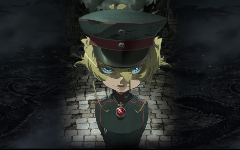 1080P, Youjo Senki, anime girls, Tanya Degurechaff