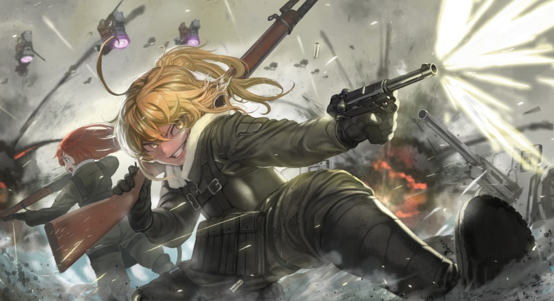 1080P, Tanya Degurechaff, Youjo Senki, Anime, Viktoriya Ivanovna Serebryakov