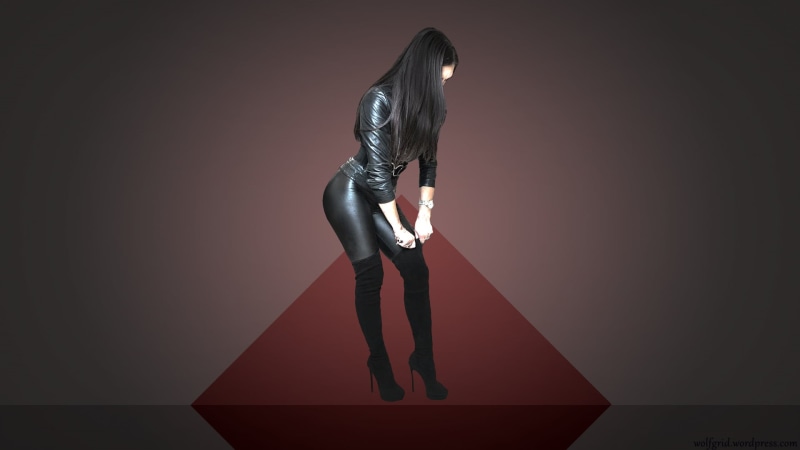 women, leather leggings, leather pants, boots, knee-high boots, 1080P, leather clothing, jacket