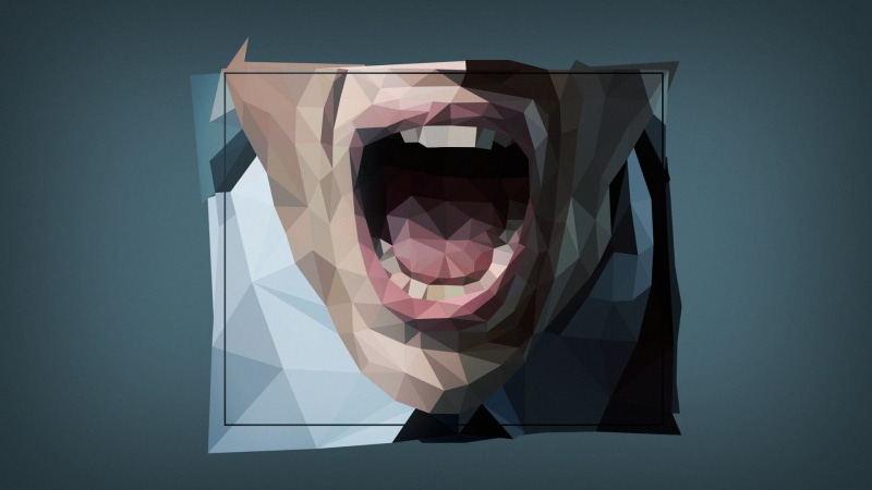 single object, low poly, indoors, person, paper, shape, mouth, photography themes, open mouth, still life, colored background, pattern, craft, art and craft