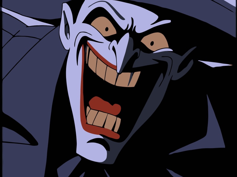 720P, Joker, open mouth, cartoon, Batman
