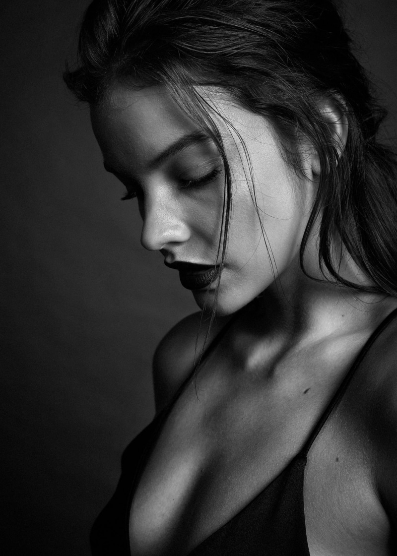 monochrome, Hungarian, women, model, 1080P, Barbara Palvin