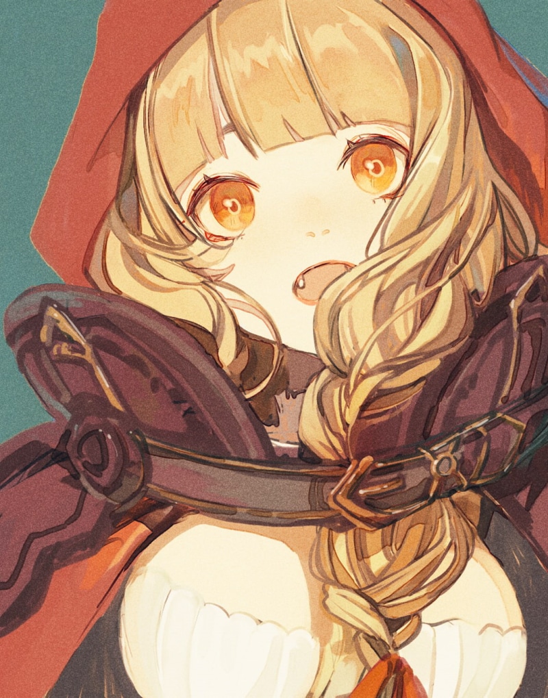 anime, blonde, 720P, yellow eyes, anime girls, open mouth