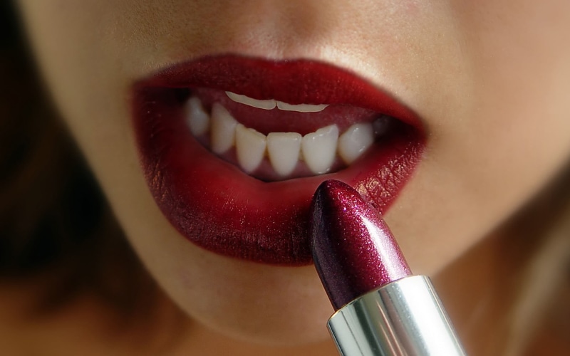mouth open, females, indoors, make-up, adult, close-up, preparation, human face, beauty, glamour, lips, fashion, human lips, body part, women, human teeth