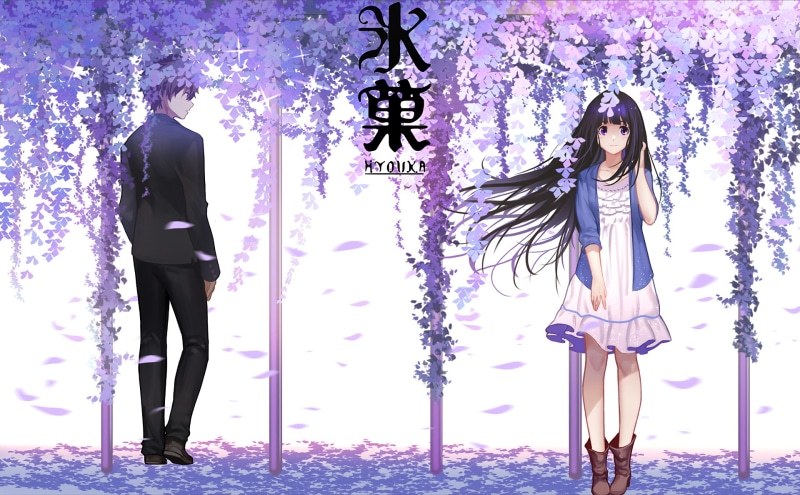1080P, Hyouka, Chitanda Eru, Oreki Houtarou