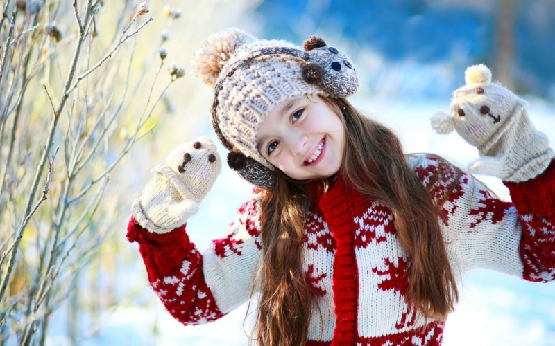 cute, girl, s, clothing, looking at camera, emotion, warm clothing, hat, childhood, scarf, portrait, cold temperature, glove, one person, girls, 1080P