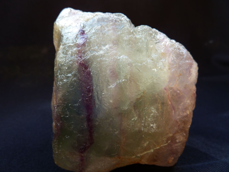 freshness, fluorite, gem, purple, solid, healing stone, semi precious stone, single object, deco, feldspar, mineral, halide, studio shot, still life, honigspat