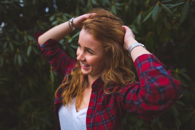 casual Clothing, young Adult, one Young Woman Only, summer, female, women, portrait, front view, hair, lady, red, wearing, one Woman Only, outdoors, redhead