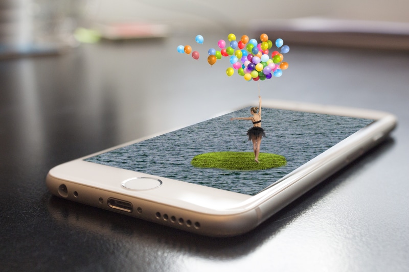 digital art, focus on foreground, sea, iphone, indoors, nature, plant, wireless technology, artistically, closeup, photo montage, day, 5K, Dancer, travel