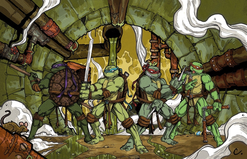 indoors, no people, lamp, belief, male likeness, table, built structure, sculpture, Teenage Mutant Ninja Turtles, warrior, architecture, ceiling, floral