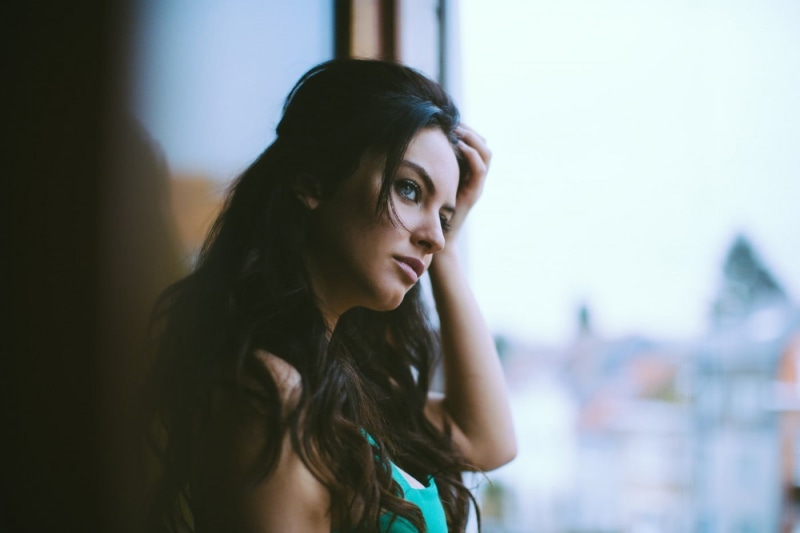 long hair, beauty, looking away, outdoors, one person, looking, beautiful woman, contemplation, blue eyes, adult, young adult, women, hair, hairstyle, model