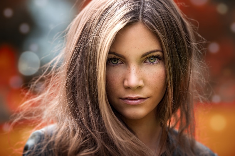 beauty, freckles, one person, body part, beautiful woman, blond hair, human hair, closeup, Mark Prinz, hairstyle, looking at camera, 1080P, adult, young women