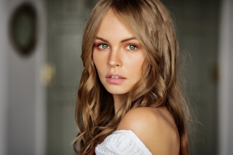 1080P, Mark Prinz, blonde, look, Anastasia Shcheglova, girl, eyes