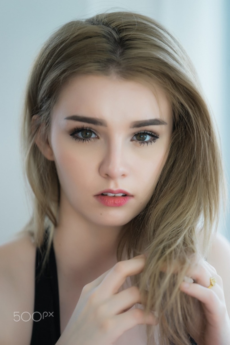 720P, looking at viewer, women, portrait, Nimit E., Jessie Vard, 500px, face, model