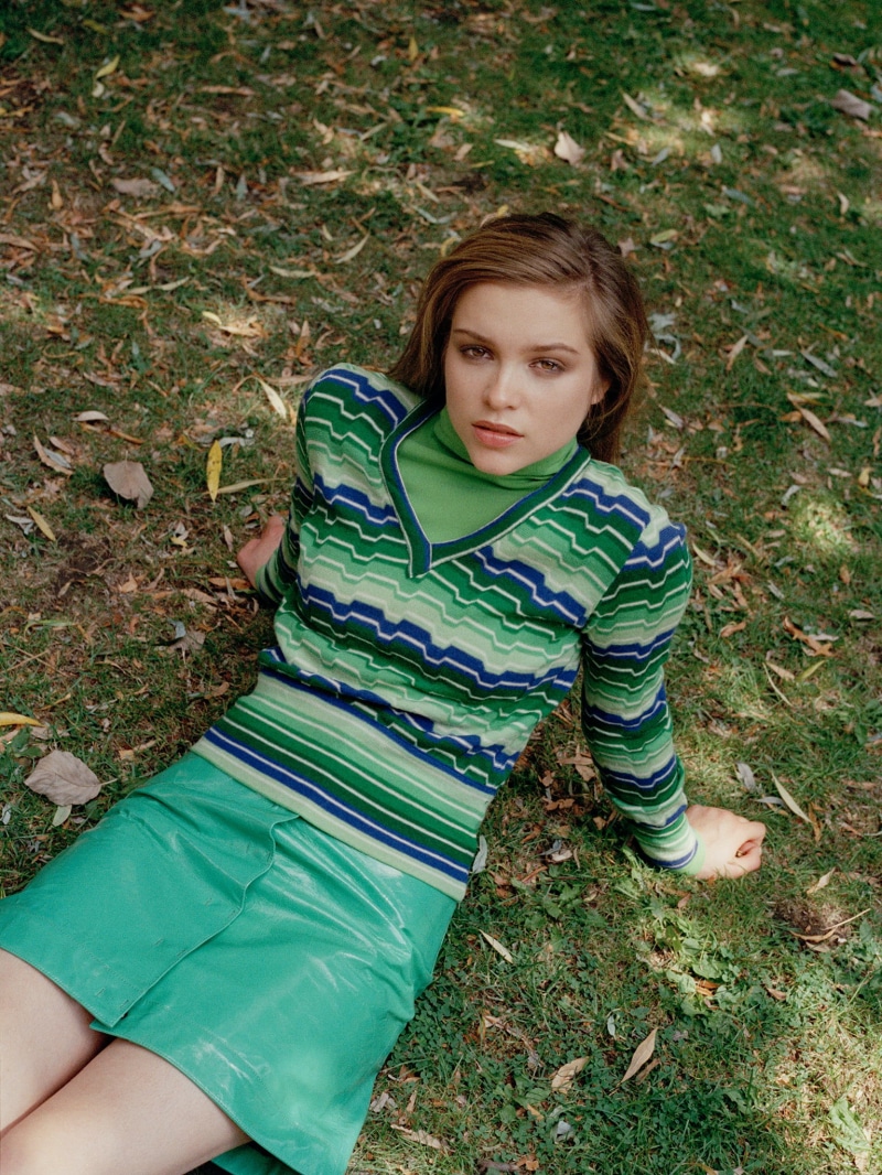 child, day, Sophie Cookson, young adult, clothing, plant, relaxation, three quarter length, outdoors, grass, casual clothing, contemplation, adolescence