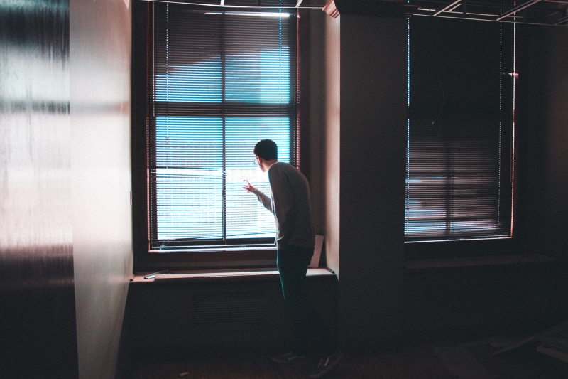 adult, peak, looking, men, blind, business, indoors, window, success, corporate Business, office Building, working, person, look, modern, suit, rear View