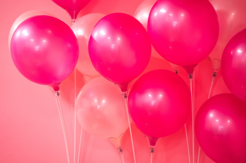 balloon, girly, circle, bunch, pink, girl, lot, helium, fragility, party, its a girl, purple, color, group of objects, feminine, positive emotion, red