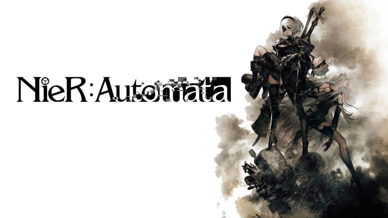 Boy, White Hair, Headband, Blindfold, NieR: Automata, Girl, High Heels, Video Game, Dress, Long Hair, Glove, YoRHa No.9 Type S, Sword, YoRHa Type A No.2