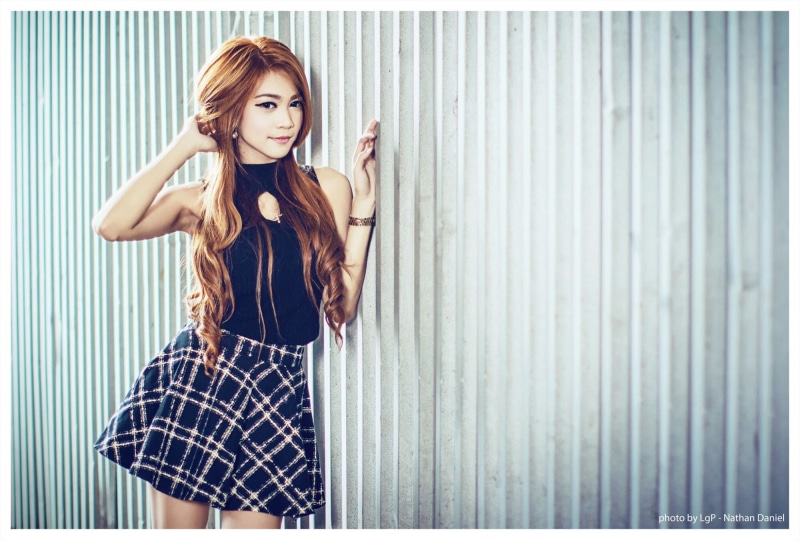 young adult, brunette, plaid, human hair, young women, females, front view, 1080P, Asian, hair, beautiful people, top, teenager, eyeliner, blakc, portrait