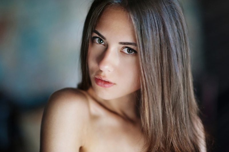 human face, portrait, hair, model, one person, long hair, contemplation, young adult, beautiful woman, 1080P, human body part, young women, body part