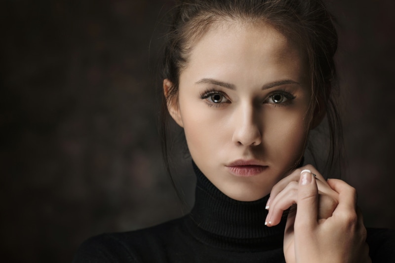 portrait, looking at camera, women, studio shot, Catherine Timokhina, human body part, contemplation, hair, human face, photography, beautiful woman, young women