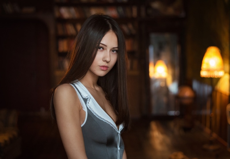 1080P, women, Catherine Timokhina, depth of field, Maxim Maximov, portrait
