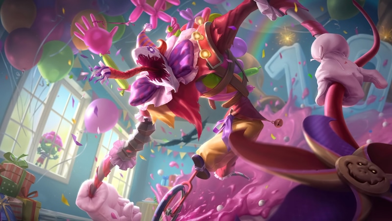 Riot Games, Party Room, 4K, surprised, League of Legends, Fiddlesticks