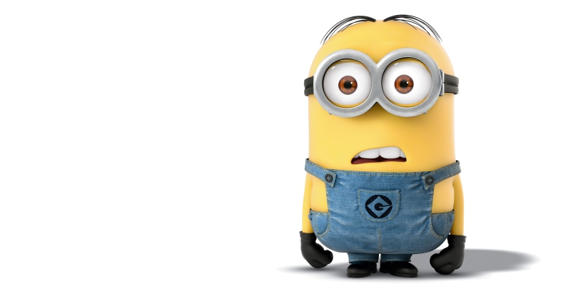 studio shot, close-up, isolated, cute, toy, illustration, humor, cut out, robot, representation, surprise, single object, fun, plastic, Minion, indoors