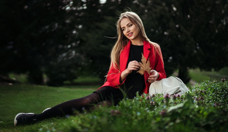 women, long hair, Maria Puchnina, women outdoors, grass, model, 1080P