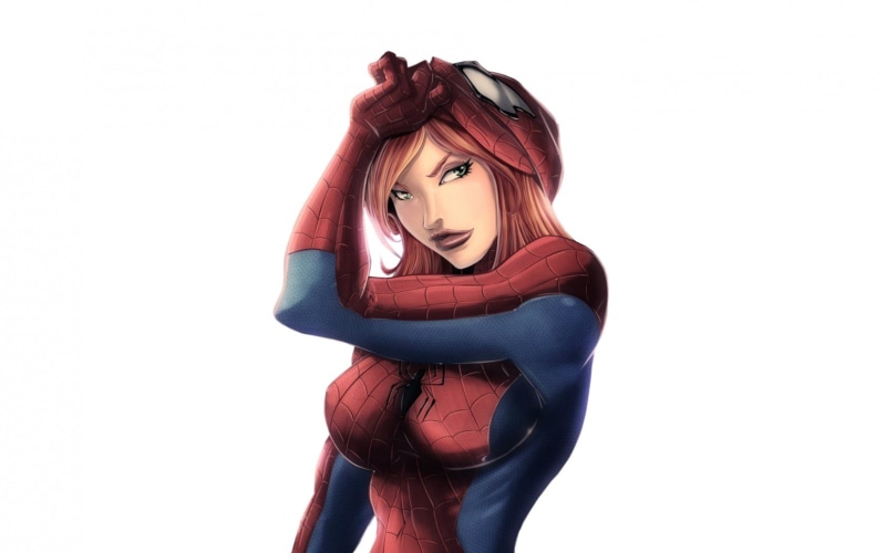 720P, man, spider, jane, mary, white, marvel, hd, cartoon/comic